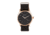 Simplify The 5600 Leather-Band Watch, Black/Dark Brown, SIM5605