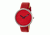Simplify The 4000 Leather-Band Watch, Red, Standard SIM4003