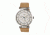 Simplify The 4800 Leather-Band Watch w/Day/Date, Silver/Black/Khaki-Tan, Standard SIM4805