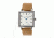 Simplify The 5000 Leather-Band Watch, Silver/Khaki/Tan SIM5005