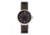 Simplify The 7100 Leather-Band Watch w/Date, Black/Black/Silver, One Size, SIM7103