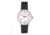 Simplify The 7100 Leather-Band Watch w/Date, Silver/Black, One Size, SIM7101