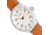Simplify The 7100 Leather-Band Watch w/Date, Silver/Brown, One Size, SIM7102