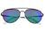 Sixty One Sunglasses Nudge Polarized Sunglasses - Unisex, Black/Blue-Green, One Size, SIXS106BK