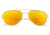 Sixty One Sunglasses Nudge Polarized Sunglasses - Unisex, Gold/Yellow, One Size, SIXS106GD