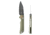 Skallywag Tactical Mako II Folding Knife, 3.5in, D2, Drop Point Blade, G10, OD Green Handle, Mako II - OD Green
