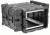 SKB Cases Static Shock Rack Sysytem, Black, 19in rackable x 24in deep x 12 1/4in high 3RS-7U24-25B