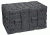 SKB Cases Static Shock Rack Sysytem, Black, 19in rackable x 24in deep x 15 3/4in high 3RS-9U24-25B