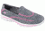 Skechers GoWalk 2 Casual Shoe - Women's-Grey/Hot Pink-Medium-9.5