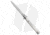 SKM 13 Italian Stiletto Automatic Folding Knife, 5.75in, Stainless Steel, Spear Point Blade, Acrylic, White Handle, White/Steel, 13.00 inch, BHQ-50967