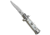 Skm SKM 4.5&quot; Italian Mini Stiletto Clip Point Automatic Knife White Pearlex, White, Stainless Steel, adult, BHQ-52387