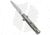 SKM 7 Italian Stiletto Automatic Folding Knife, 3.00in, Stainless Steel, Spear Point Blade, Acrylic, Gray Handle, Gray/Gray, 7.00 inch, BHQ-51139