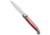 SKM 9.5 Fancy Automatic Folding Knife, 4.125in, Stainless Steel, Bayonet Blade, Acrylic, Red Handle, Red/Gray, 9.50 inch, BHQ-51412