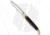 SKM 9.5 Sicilian Brass Automatic Folding Knife, 4.00in, Stainless Steel, Bayonet Blade, Dark Horn, Black Handle, Black/Gray, 9.50 inch, BHQ-19454