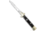 Skm SKM 9&quot; Italian Stiletto Automatic Knife Brass/Dark Wood 3.8&quot; Satin Bayonet, Wood, Stainless Steel, adult, BHQ-51076