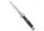 Skm SKM 9" Italian Stiletto Automatic Knife Dark Horn 4" Satin Bayonet, Black, Stainless Steel, adult, BHQ-51013