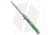SKM AB 13 Italian Stiletto Automatic Folding Knife, 6.00in, Stainless Steel, Dagger Blade, Acrylic, Green Handle, Green/Steel, 13.00 inch, BHQ-75599