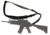 Slicker AR Sling 60in 1 or 2 Point Weapon Sling, Black, Medium SK-ARS02-G10