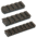Slide Fire Solutions Assorted Rail Pack Includes One Of Each Size 4 Slot 1.92 Inch/5 Slot 2.15 Inches/7 Slot 2.94 Inches OD Green
