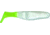 Slider Double Action Minnow Grub, 10, 1/8in, White/Chartreuse, SMF45