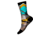 Smartwool Bike Zero Cushion Wolf Print Crew Socks, Multi Color, Medium, SW0019681501-M