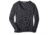 Smartwool Granite Falls Micro Stripe V-Neck Sweater - Womens, Charcoal Heather, Extra Small, SW000126010XS