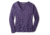 Smartwool Granite Falls Micro Stripe V-Neck Sweater - Womens, Mountain Purple Heather, Extra Small, SW000126592XS