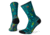 Smartwool Hike Light Cactus Print Crew Socks - Womens, Dark Peacock, Large, SW001239B69-L