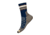 Smartwool Hike Light Cushion Striped Mid Crew Socks, Deep Navy, Extra Large, SW0016090921-XL