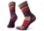 Smartwool Hike Light Striped Crew Socks - Womens, Bordeaux, Small, SW001238590-S