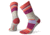 Smartwool Hike Light Striped Crew Socks - Womens, Meadow Mauve, Large, SW001238A22-L
