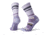 Smartwool Hike Striped Light Crew Socks - Womens, Purple Mist, Small, SW001395A26-S