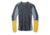 Smartwool Intraknit Thermal Merino Base Layer Colorblock Crew - Mens, Charcoal/Honey Gold, Small, SW016453M371-S