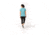 Smartwool Merino 150 Baselayer Print Short Sleeve - Womens, Nile Blue, Medium, SW016161B46-M