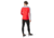 Smartwool Merino Sport 250 Long Sleeve Crew - Mens, Light Gray Heather/Cardinal Red, 2XL, SW019023E76-XXL