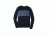 Smartwool NTS Mid 250 Color Block Crew, Deep Navy/Dark Blue Steel Heather, Small, SW0NP657551-S