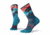 Smartwool PhD Outdoor Light Pattern Mid Crew Socks - Womens, Deep Marlin, Medium, SW001144C51-M