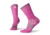 Smartwool PhD Run Light Elite Crew Socks - Womens, Meadow Mauve, Large, SW001438A22-L