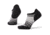 Smartwool PhD Run Light Elite Striped Micro Socks - Womens, Black/Light Gray, Large, SW000772007-L