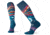 Smartwool PhD Ski Medium Pattern Sock - Womens, Deep Marlin, Medium, SW003992C51-DMM