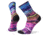 Smartwool PhD Ultra Light Watercolor Stripe Print Crew Socks, Multi Color, Large, SW004093150-L