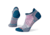 Smartwool Run Zero Cushion Low Ankle Socks - Womens, Medium Gray, Extra Large, SW00166805210XL000