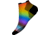 Smartwool Run Zero Cushion Pride Rainbow Print Low Ankle Socks, Multi Color, Medium, SW0020811501-M