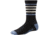 Smartwool Striped Hike Light Crew Sock - Women's-Charcoal/Blue Steel-Small