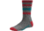Smartwool Striped Hike Light Crew Sock - Women's-Grey/Coral-Medium
