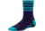 Smartwool Striped Hike Medium Crew Sock - Women's -Imperial Purple-Medium