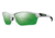 Smith Approach Max Sunglasses - White Frame w/ Green Mirror/Ignitor/Clear Lens APMPCGNMWT