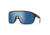 Smith Boomtown Sunglasses, Matte Black Frame, ChromaPop Polarized Blue Mirror Lens, 20493200399XX