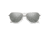 Smith Langley Sunglasses, Silver Frame, ChromaPop Polarized Platinum Mirror Lens, 23344401060OP