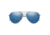 Smith Layback Sunglasses, Silver Frame, ChromaPop Polarized Blue Mirror Lens, 20406201060QG